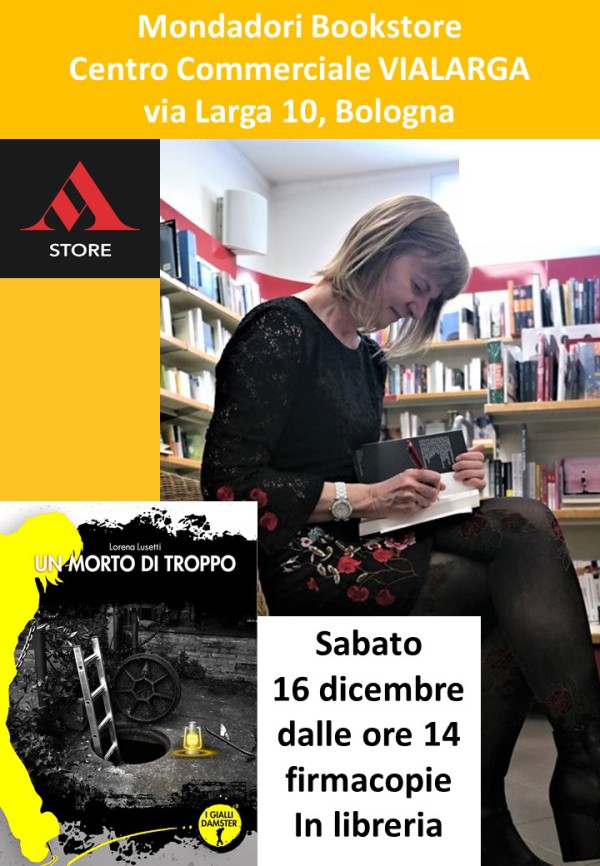 16 dicembre 2023 Firmacopie libreria Mondadori Bookshop Centro Commerciale Vialarga